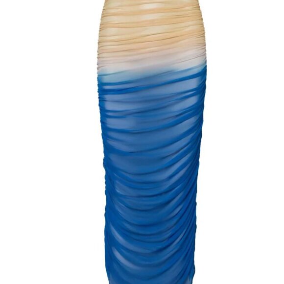 Baobab Bahia Maxi Pareo Islote Beach Mesh Coverup Swim Skirt M - Picture 1 of 8